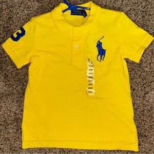 Polo Ralph Lauren Yellow Big Pony Cotton
Mesh Polo shirt 2T